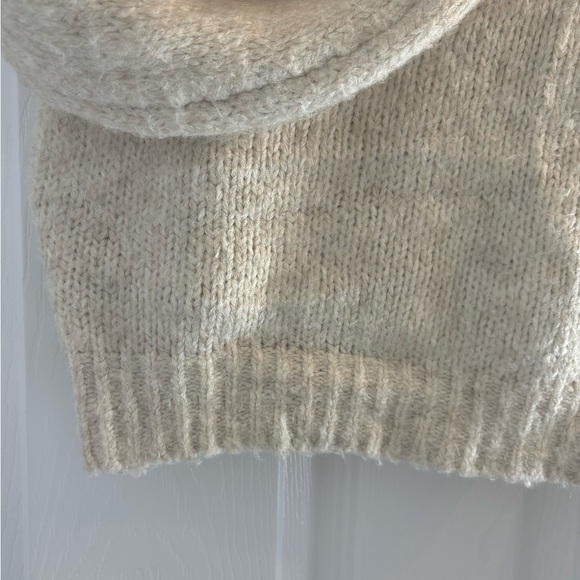 Garage | Off-The-Shoulder Sweater fits XS-M . Made with a soft knit fabrication. - Picture 3 of 5